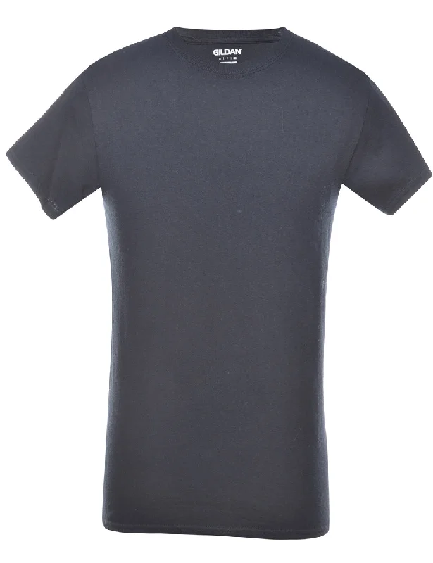 Weekend Specials to Celebrate Black Plain T-shirt - S