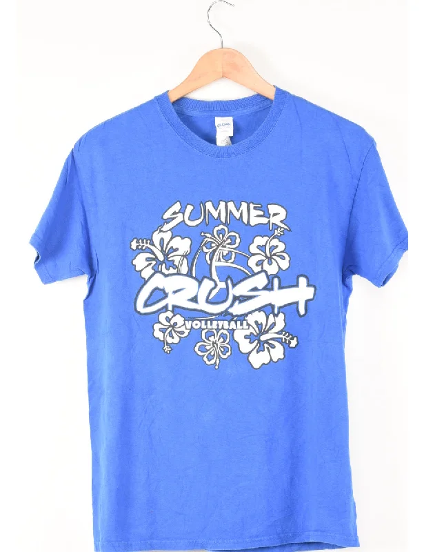 Make Your Weekend Count with Savings Blue & White Summer Volleyball T-Shirt - M