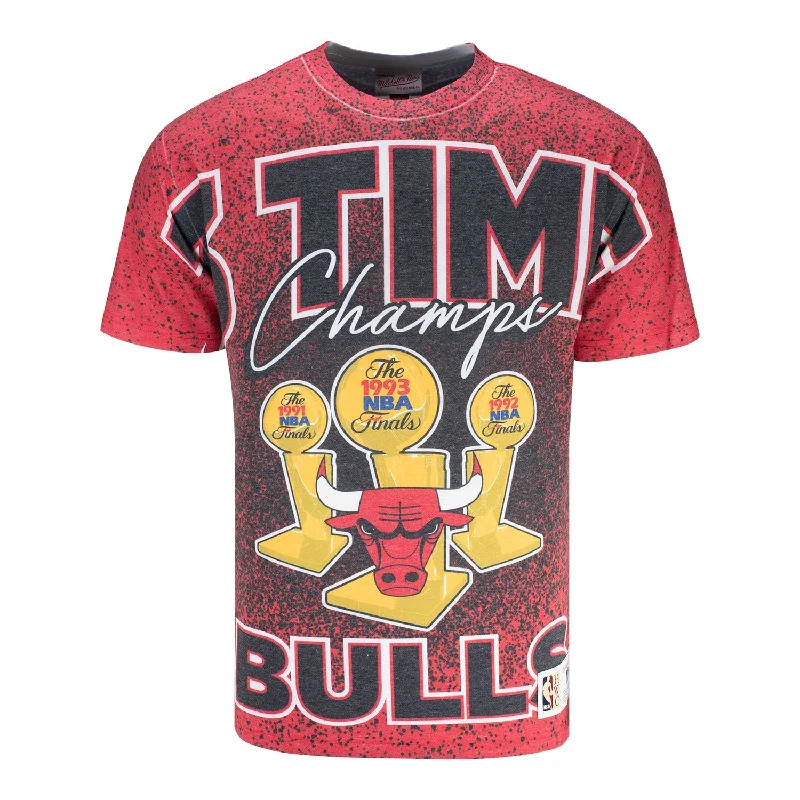 Chicago Bulls Mitchell & Ness 3-Time Champ City T-Shirt