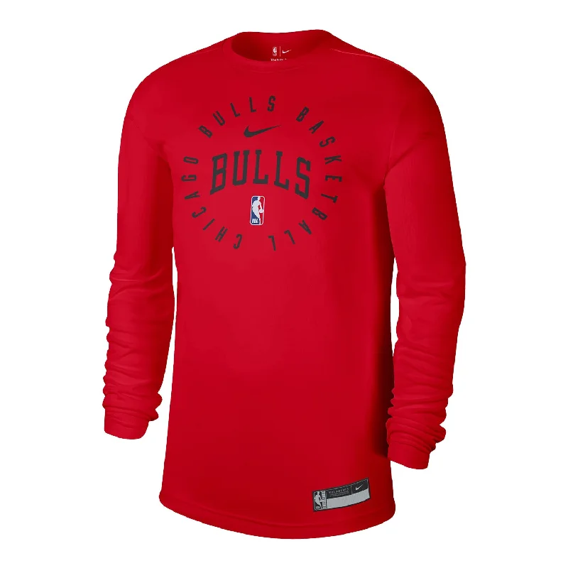 Chicago Bulls Nike Practice Circle Red Long Sleeve T-Shirt