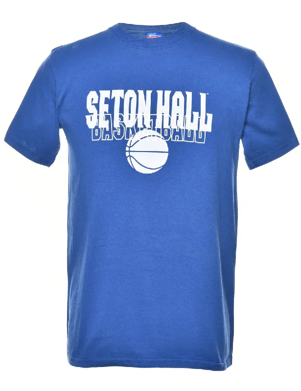 Weekend Shopping Bliss Champion Basketball Seton Hall Printed T-shirt - M