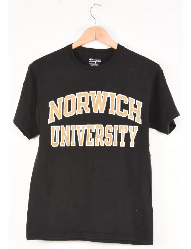 Weekend Offers That Excite Champion Norwich University Printed T-shirt - S