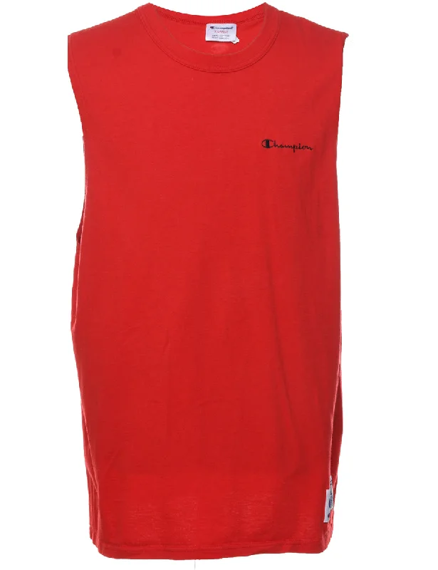 Low Cost Champion Red Embroidered Vest - XL