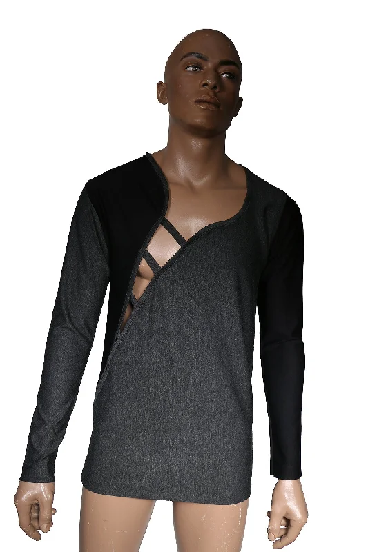 The Best Deal Contemporary fashion skewed shape long T-shirt