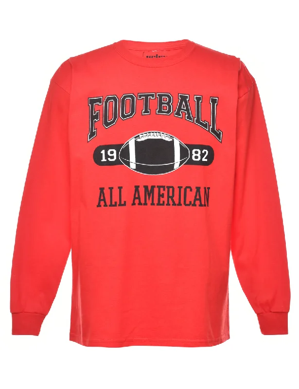 Bonus Offer Football Printed T-shirt - M