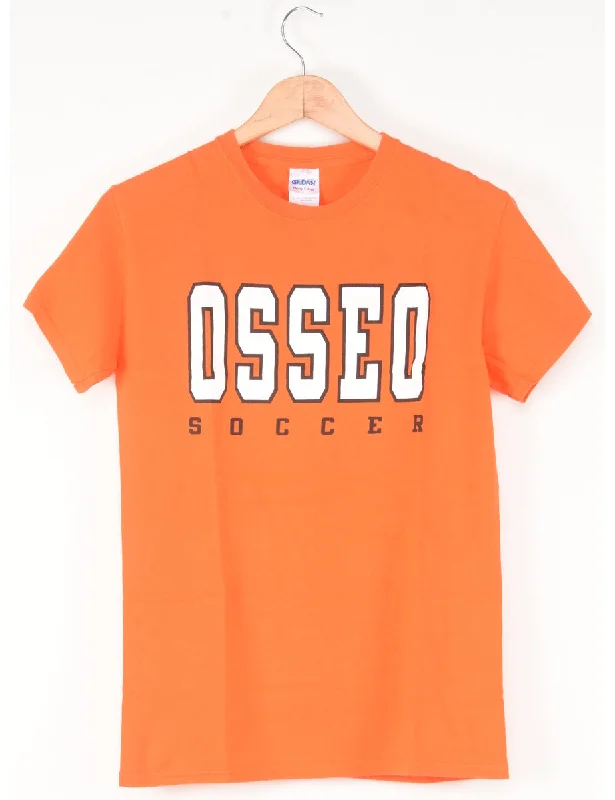 Weekend Offers That Tempt Gildan Osseo Soccer Printed T-shirt - S