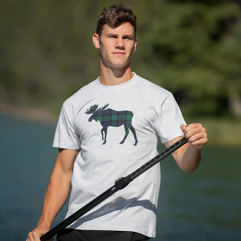 Instant Deal Classic Grey Blackwatch Moose T-Shirt