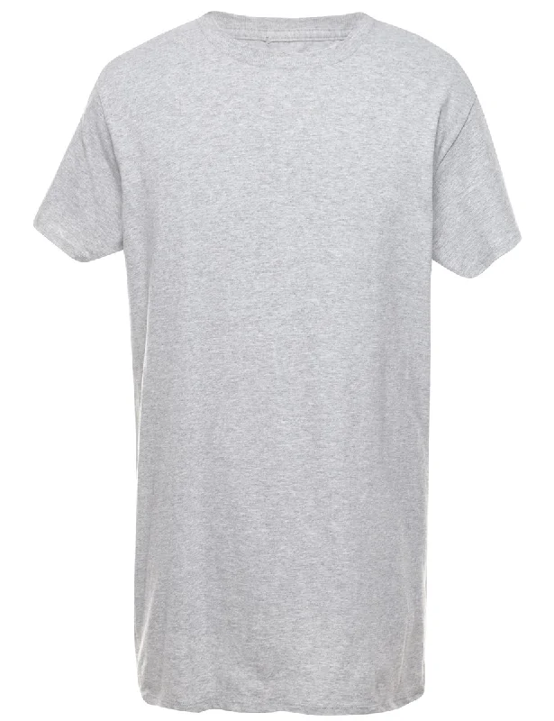 The Best Prices Grey Plain T-shirt - M