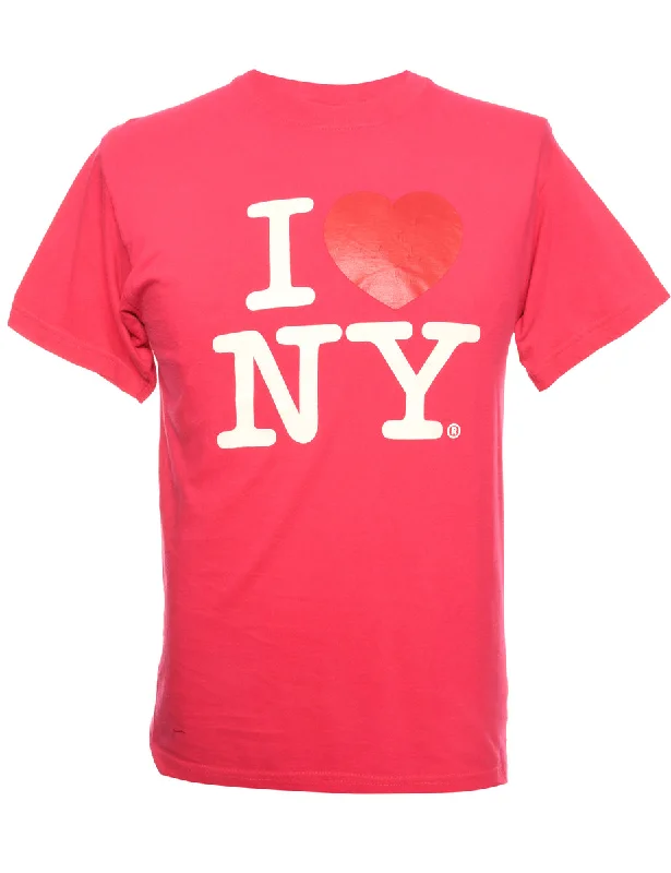 Overstock Clearance I Love Newyork Printed T-shirt - M