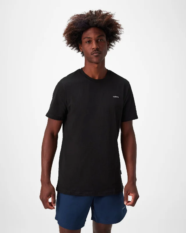 INSPORT MEN'S CLASSIC BLACK TEE