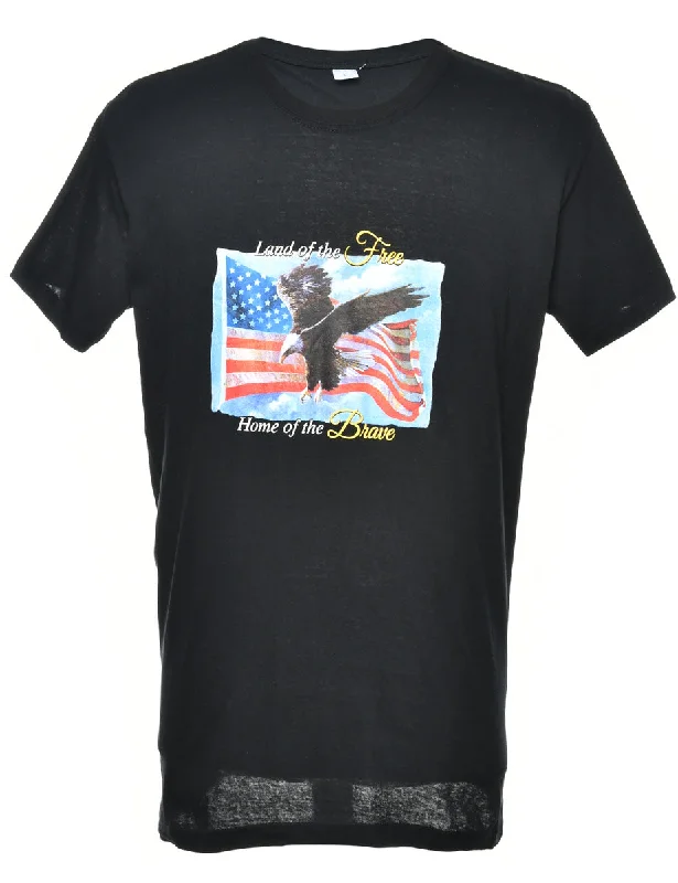 Weekend Shopping Made Better Land Of The Free Home Of The Brave Printed T-shirt - L