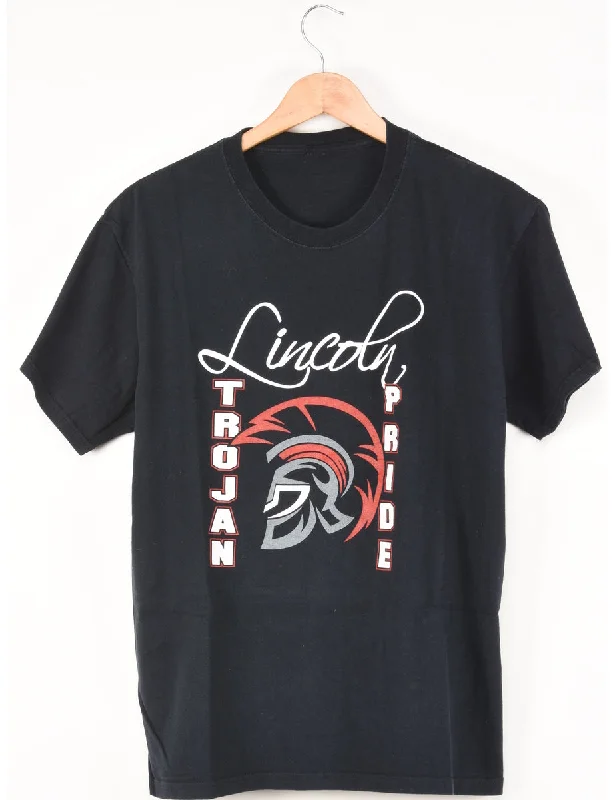 Weekend Discounts to Enjoy Lincoln Trojan Pride Printed T-shirt - M