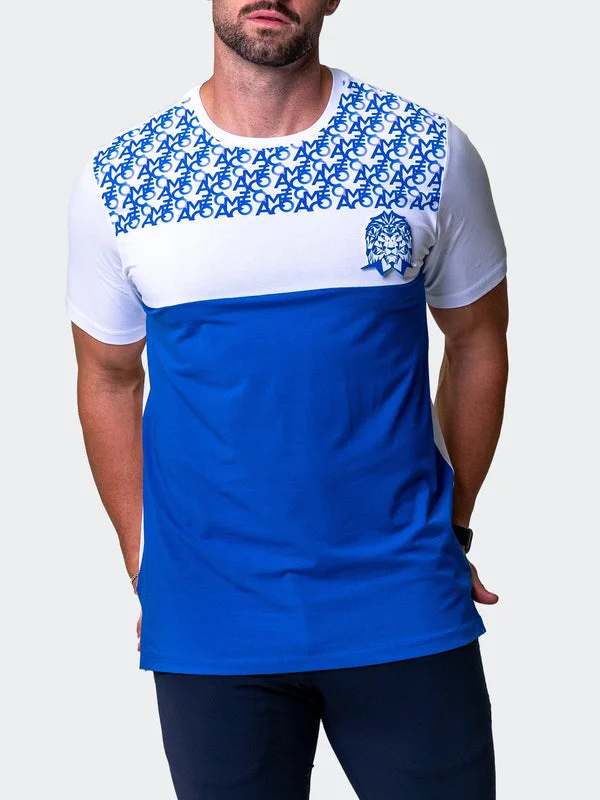 Weekend Shopping Extravaganza Maceoo Stretch Short-Sleeve Athletic Wear | Tee Comboprint Blue Weekend Shopping Extravaganza Maceoo Stretch Short-Sleeve Athletic Wear | Tee Comboprint Blue