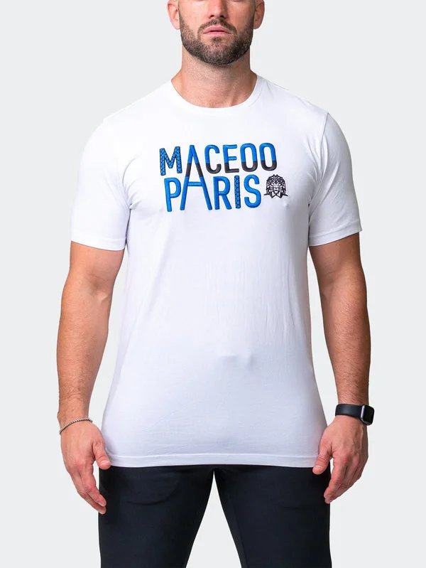Super Bargain Maceoo Stretch Short-Sleeve Athletic Wear | Tee Colossal White