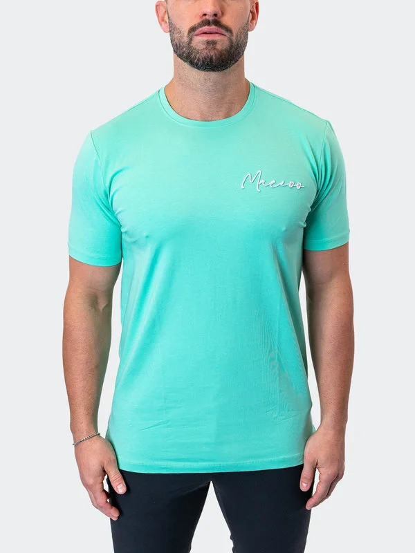 Deal of the Day Maceoo Stretch Short-Sleeve Athletic Wear | Tee Signature MintGreen