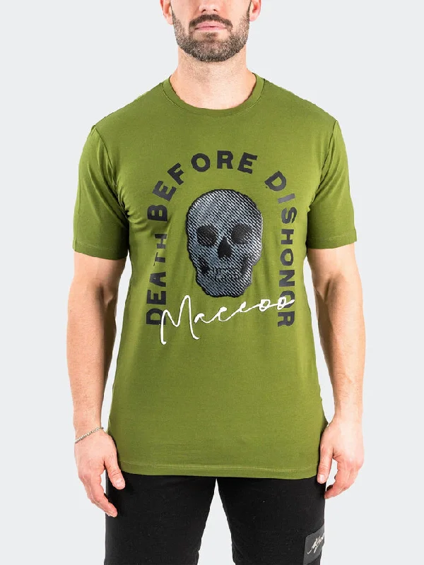 Weekend Discounts to Enjoy Maceoo Stretch Tshirts | Tee CodeofHonor Green