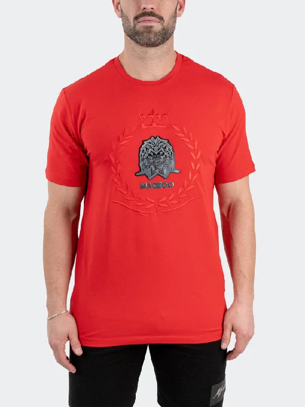 Weekend Deals That Sparkle Maceoo Stretch Tshirts | Tee LionCrown Red