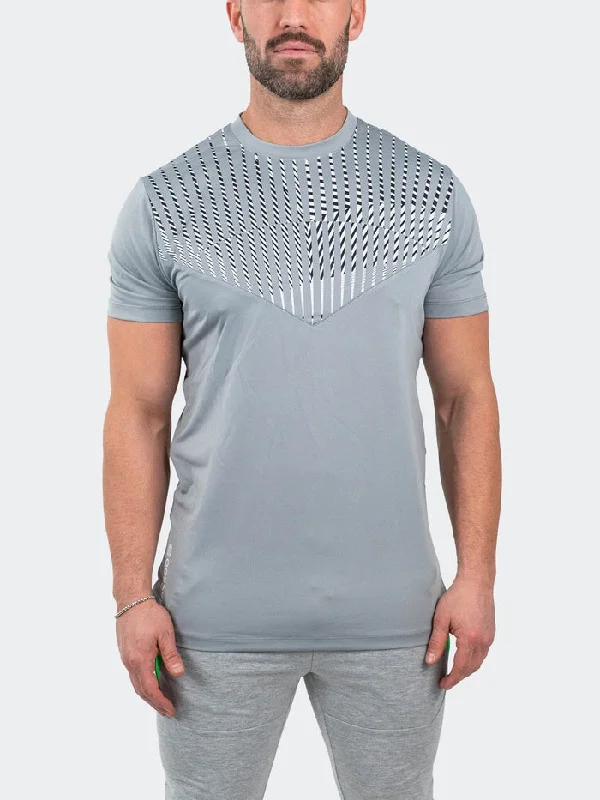 Weekend Offers That Tempt Maceoo Stretch Tshirts | Tee Shield Grey