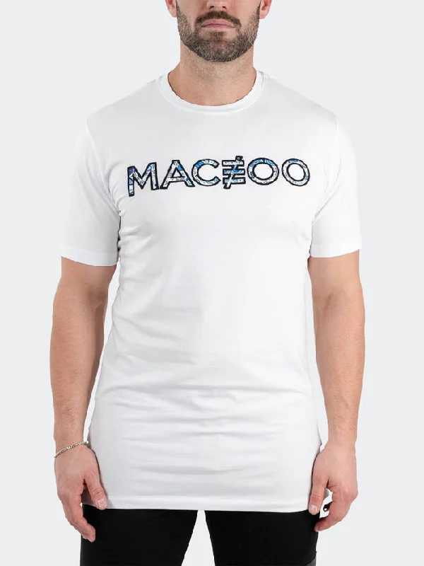 Weekend Specials to Relish Maceoo Stretch Tshirts | Tee TitanLogo White