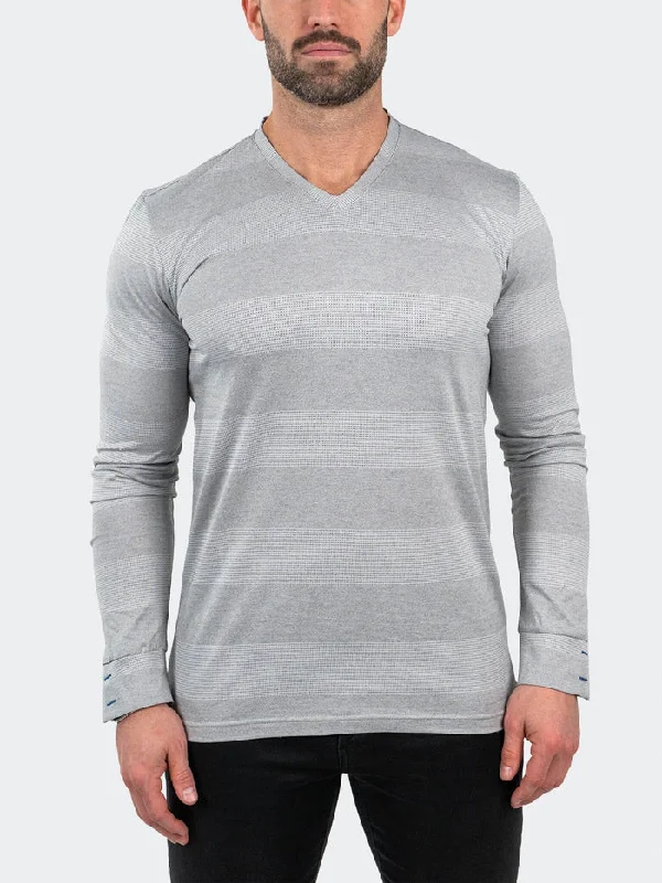 Weekend Savings Sensation Maceoo Stretch Tshirts | V-Neck EdisonRustic Grey