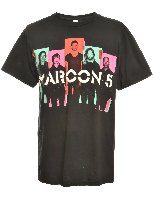 Weekend Sale: Don't Miss Out Maroon 5 Black Band T-shirt - L