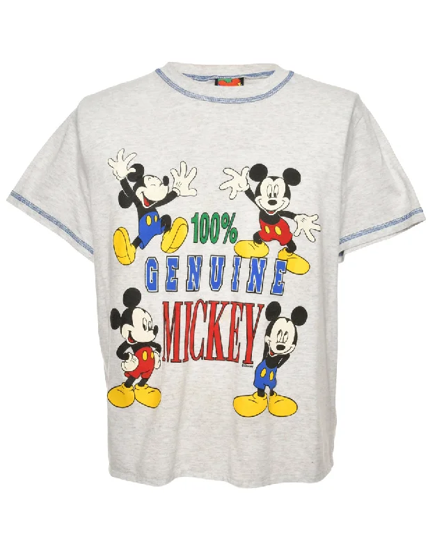 Can't Resist Mickey & Minnie Mouse Cartoon T-shirt - L