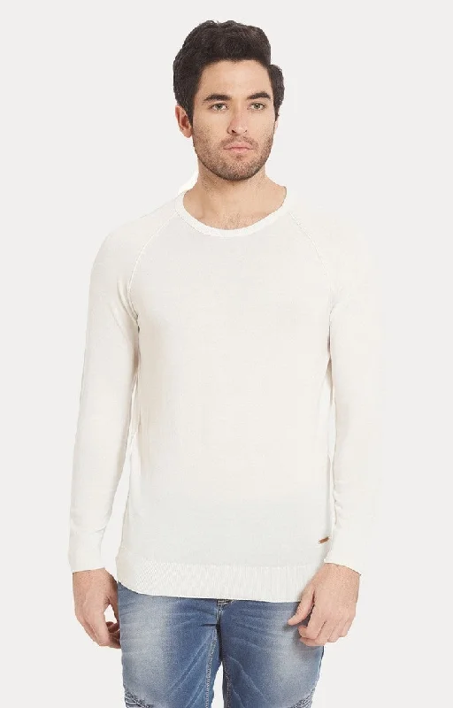 Weekend Discounts to Enjoy Spykar White Solid Slim Fit Men T-Shirts