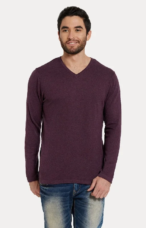 Weekend Specials to Enjoy Spykar Purple Melange Slim Fit Men T-Shirts