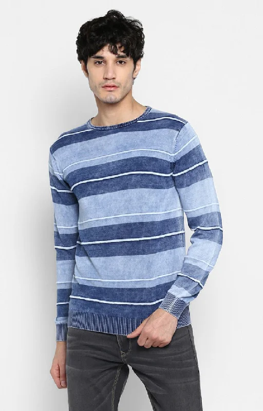 Weekend Savings Bonanza Spykar Blue Cotton Men T-Shirts