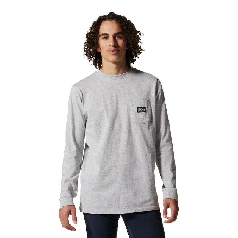 Mountain Hardwear Men's MHW Logo Label Long Sleeve Pocket Top