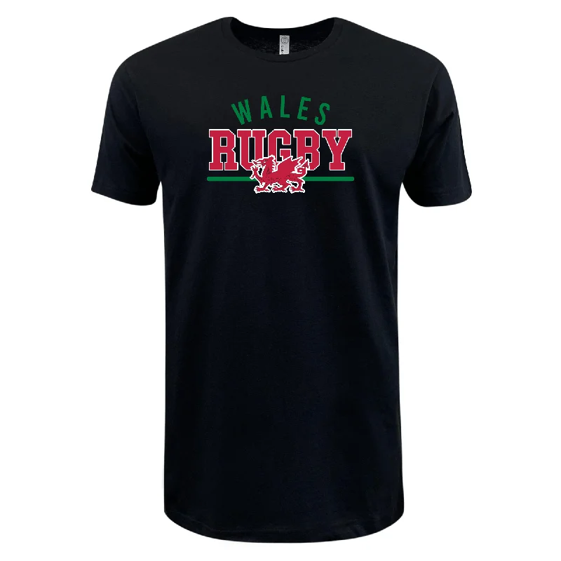 Nations of Rugby Wales Wordmark Supersoft Tee