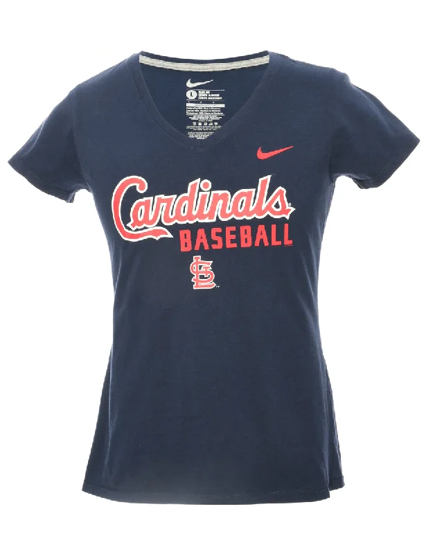 Steal Deal Navy Baseball Sports T-shirt - M