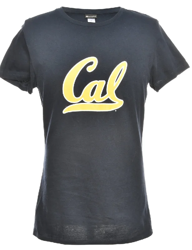 Weekend Deals That Impress Navy Champion Printed T-shirt - XL