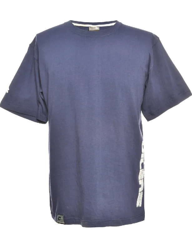 Weekend Deals to Make You Smile Navy Classic Printed T-Shirt - L