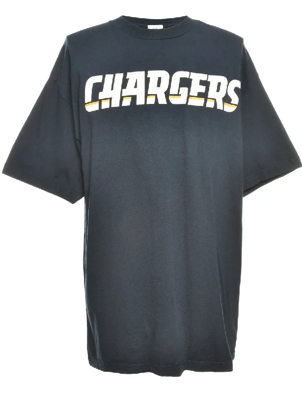 Weekend Discounts to Delight NFL Football Chargers Design T-Shirt - L