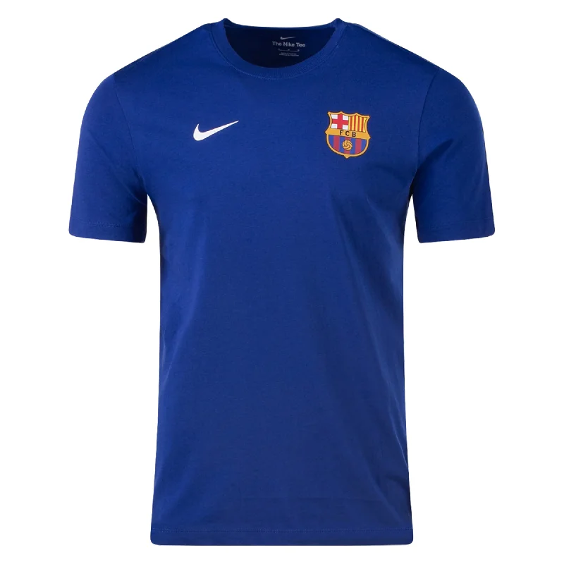 Nike Mens Barcelona Badge T-Shirt 24/25 (Deep Royal Blue/White)