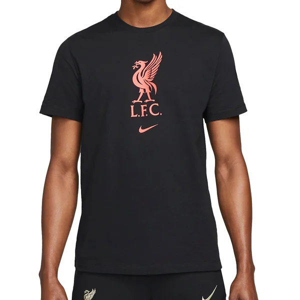 Nike Mens Liverpool Crest T-Shirt (Black/Red)