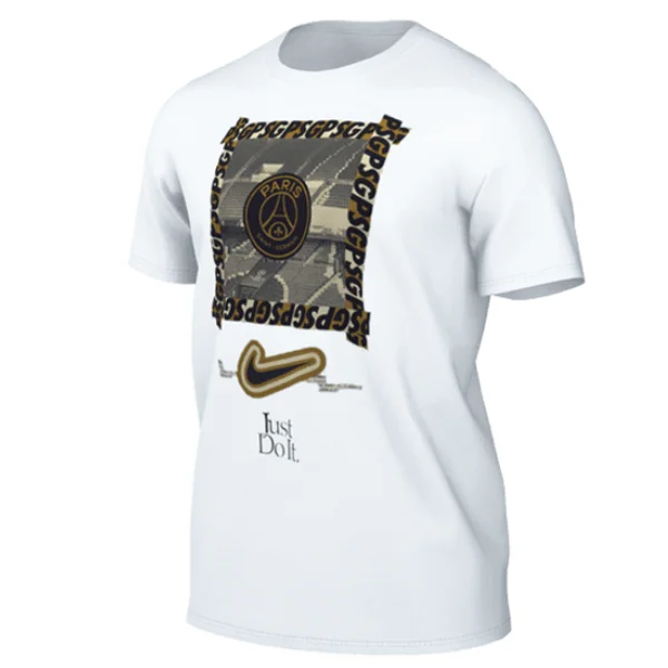 Nike Paris Saint-Germain New DNA T-Shirt (White/Metallic Gold)