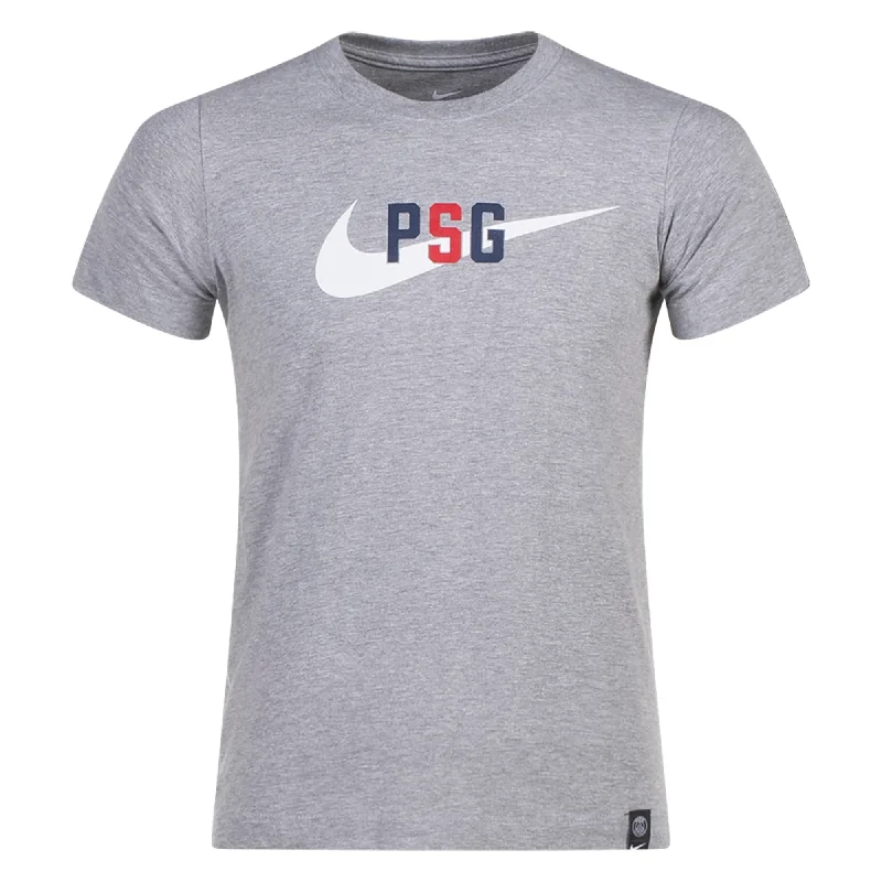 Nike Youth Paris-Saint Germain Swoosh T-Shirt 23/24 (Dark Grey Heather)