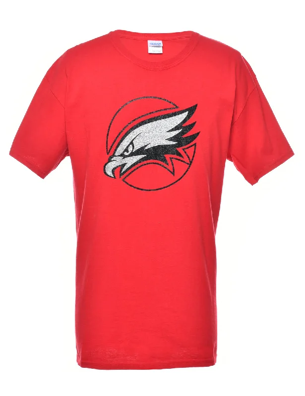 Today Only Red Printed T-shirt - L