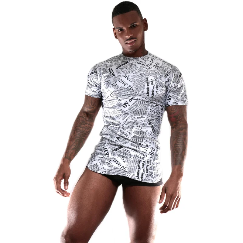Overstock Clearance T-Shirt with Graphic Writings