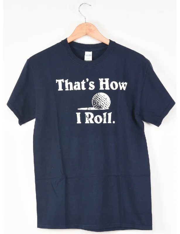 Midnight Sale That's How I Roll Printed T-shirt - M
