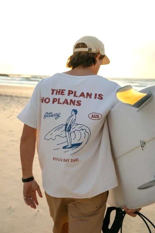 Buy Today The Plan is No Plans T-Shirt - Beige