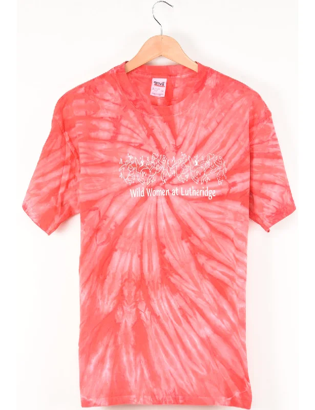 Super Deal Tie Dyed Wild Women At Lutheridge T-shirt - L