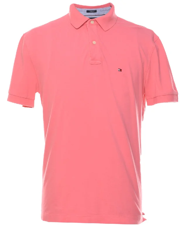 New Deal Tommy Hilfiger Pink Classic Polo Shirt - L
