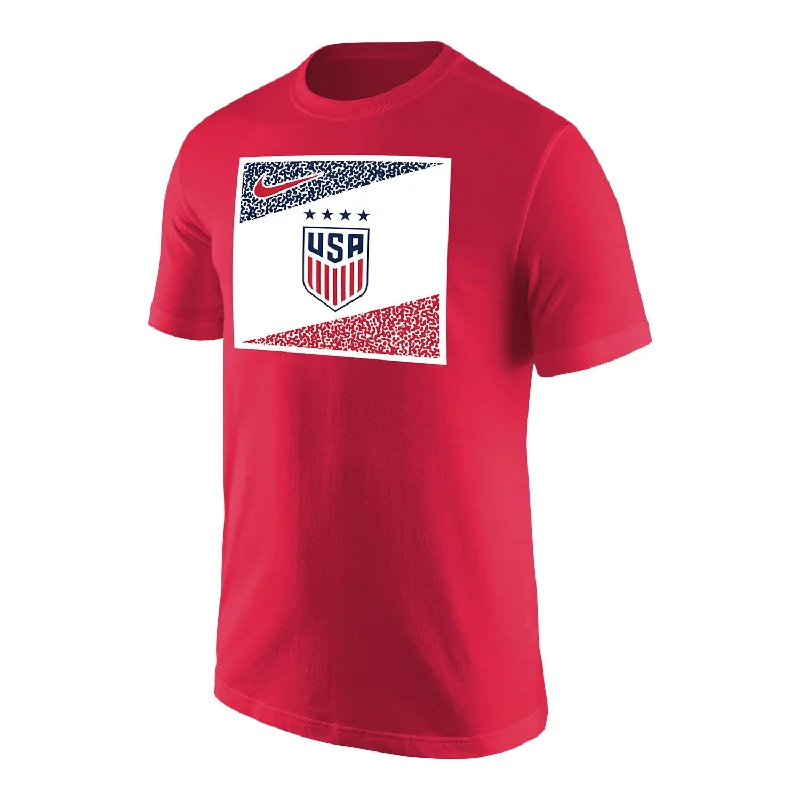 Men's Nike USWNT Split Box Red Tee