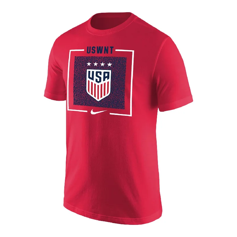 Men's Nike USWNT Box Outline Red Tee