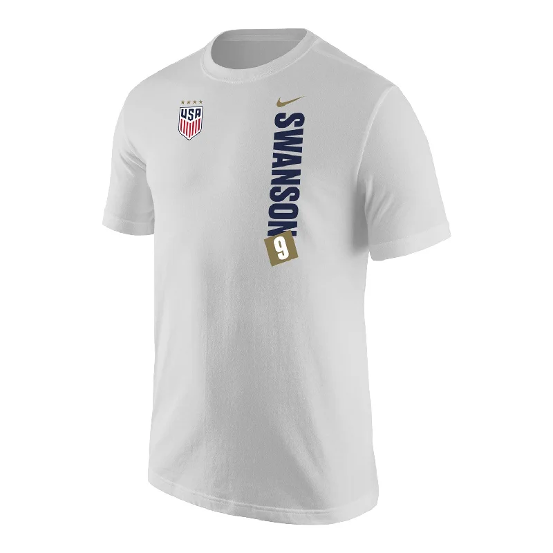 Men's Nike USWNT Vertical Swanson White Tee