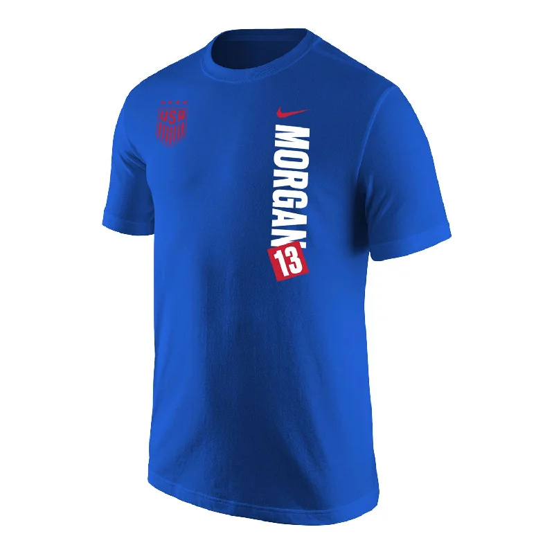 Men's Nike USWNT Vertical Morgan Royal Tee