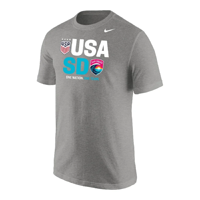 Unisex Nike San Diego Wave x USWNT Grey Tee